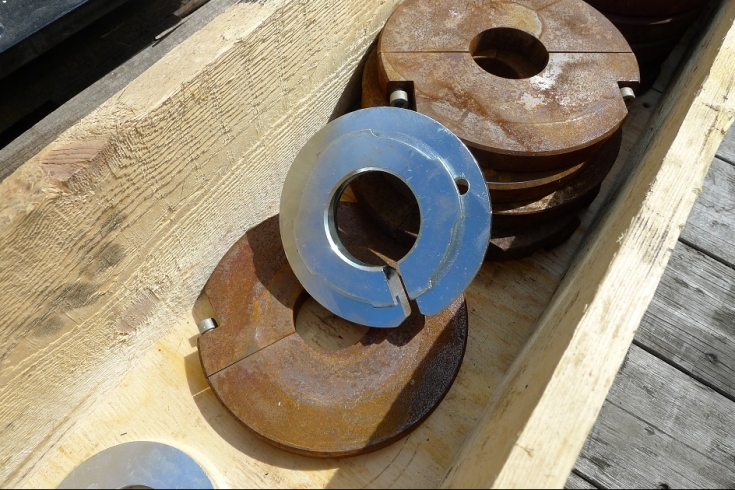 Centralising rings for 55 mm casing tubes