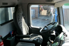 Interior of drivers cabin