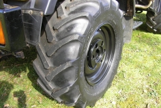 Almost new tyres with tractor profile